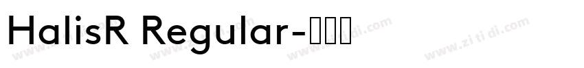 HalisR Regular字体转换
